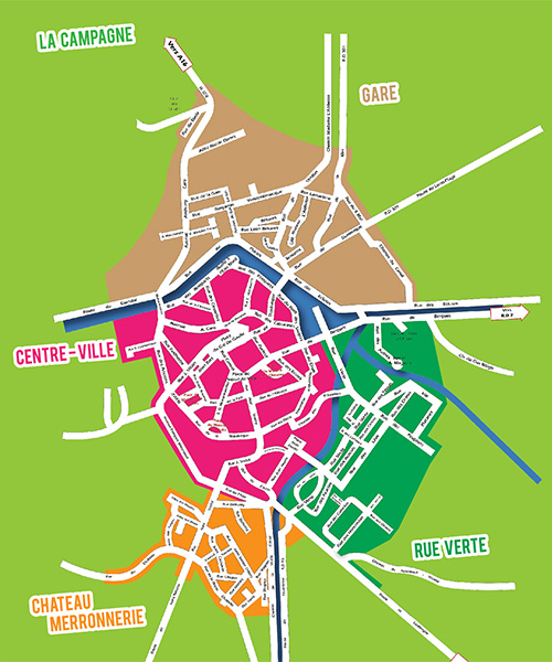 Plan de la ville de Bourbourg