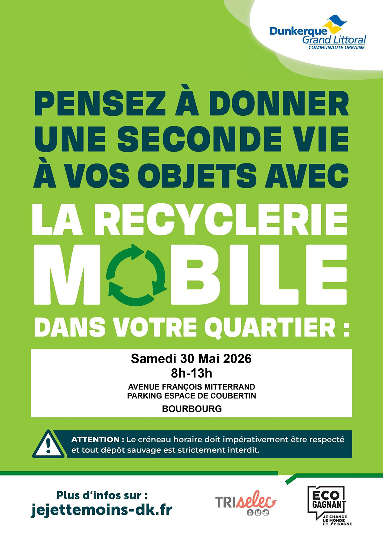 [Recyclerie mobile – Samedi 30 mai 2026]