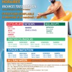 PISCINE MUNICIPALE : PLANNING DES VACANCES DE LA TOUSSAINT